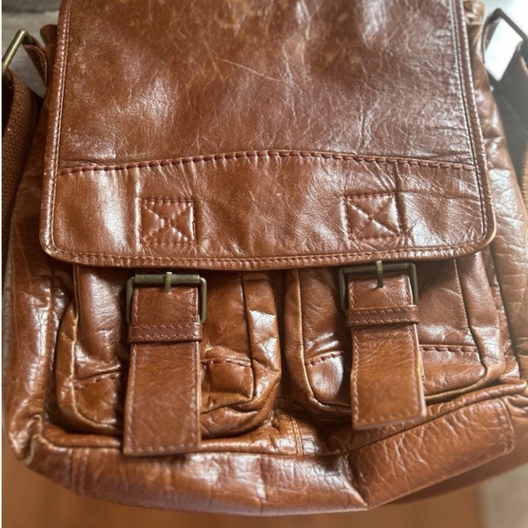 Leather messenger bag made in India  Vintage - Picture 1 of 10